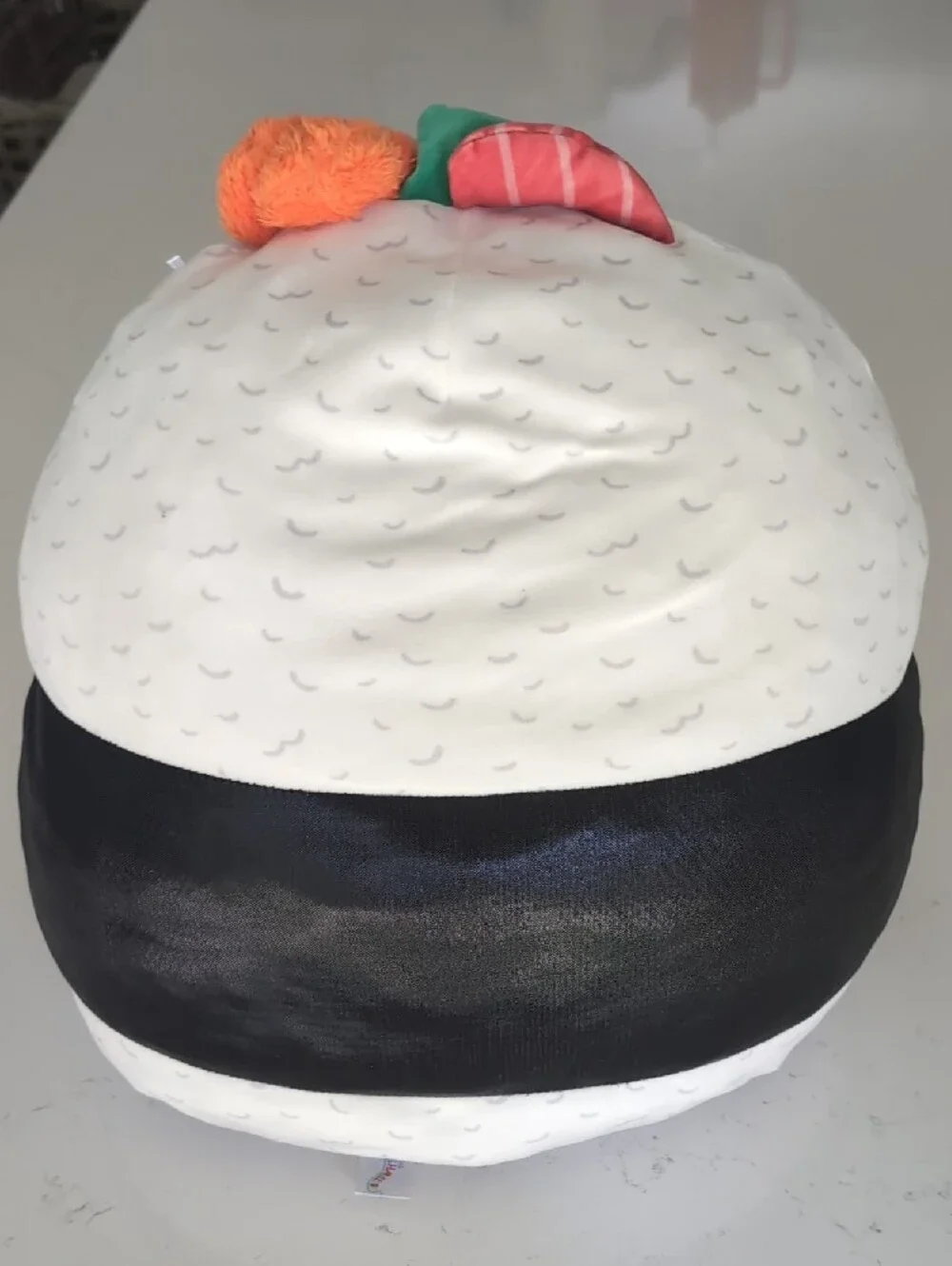 Squishmallows Kawaii Sushi Plush Pillow - White, Black, Pink & Orange